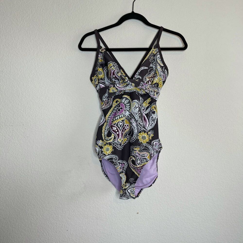 Athleta paisley one piece swimsuit